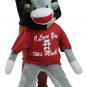 Big Plush Giant  Sock Monkey 54 Inches Soft, Wears  T-shirt I LOVE YOU THIS MUCH