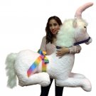 American Made Pink Giant Stuffed Unicorn Soft 4 Feet Wide, 3 Feet Tall