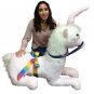 American Made Pink Giant Stuffed Unicorn Soft 4 Feet Wide, 3 Feet Tall