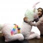 American Made Pink Giant Stuffed Unicorn Soft 4 Feet Wide, 3 Feet Tall