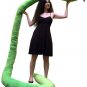 American Made Giant Stuffed Snake 18 Feet Long Soft Green Big Plush Serpent