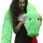 American Made Giant Stuffed Snake 18 Feet Long Soft Green Big Plush Serpent