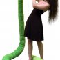American Made Giant Stuffed Snake 18 Feet Long Soft Green Big Plush Serpent