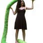 American Made Giant Stuffed Snake 18 Feet Long Soft Green Big Plush Serpent