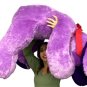 Giant Stuffed Puppy Dog 5 Feet Long Squishy Soft Large Plush Purple Color