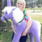 American Made Giant Stuffed Unicorn 36 Inch Soft Purple Made in USA America