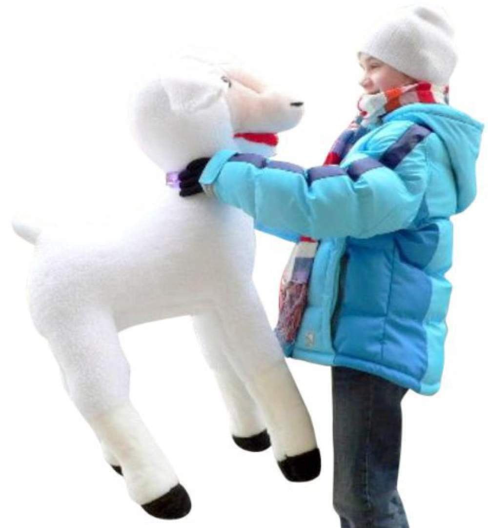American Made Giant Stuffed Sheep 34 Inches Soft Plush Lamb Made in USA