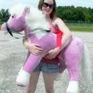 Giant Stuffed Horse 3-feet tall 3-feet wide Unique Purple color MADE IN USA