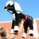 American Made Giant Stuffed Black Pony 36 Inch Soft Plush Horse Made in USA