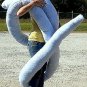 Giant Stuffed Snake 18 Feet Long Big Plush Light Blue Plush Serpent Made in  USA