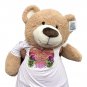 Mothers Day 5 Foot Giant Teddy Bear, Wears T-shirt that says Worlds Greatest Mom