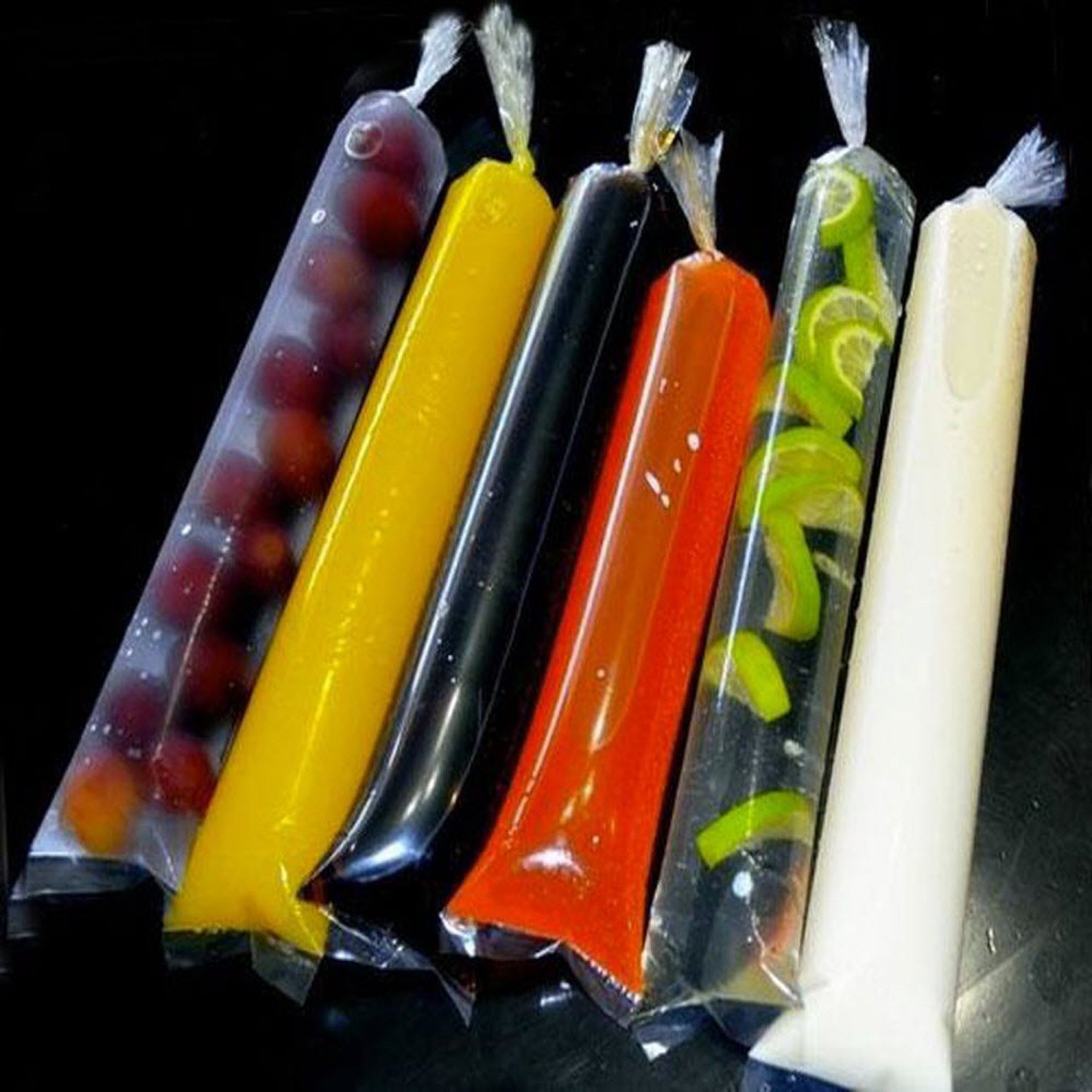 2 x Ice Cream Popsicle Mold DIY Disposable Plastic Package Bags 1 &Acirc;&frac12; x 12 ''