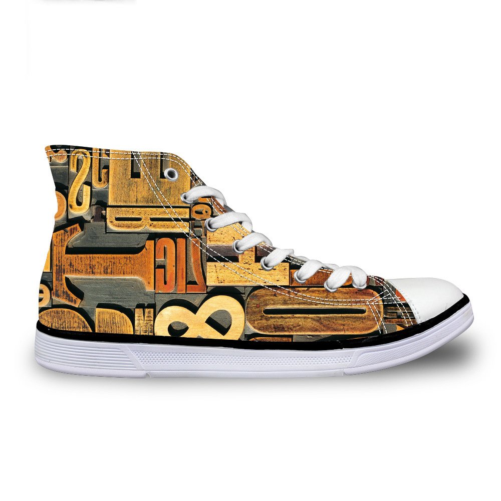 Men's Women's Custom High Top Shoes With Your Own Design Size 35-55