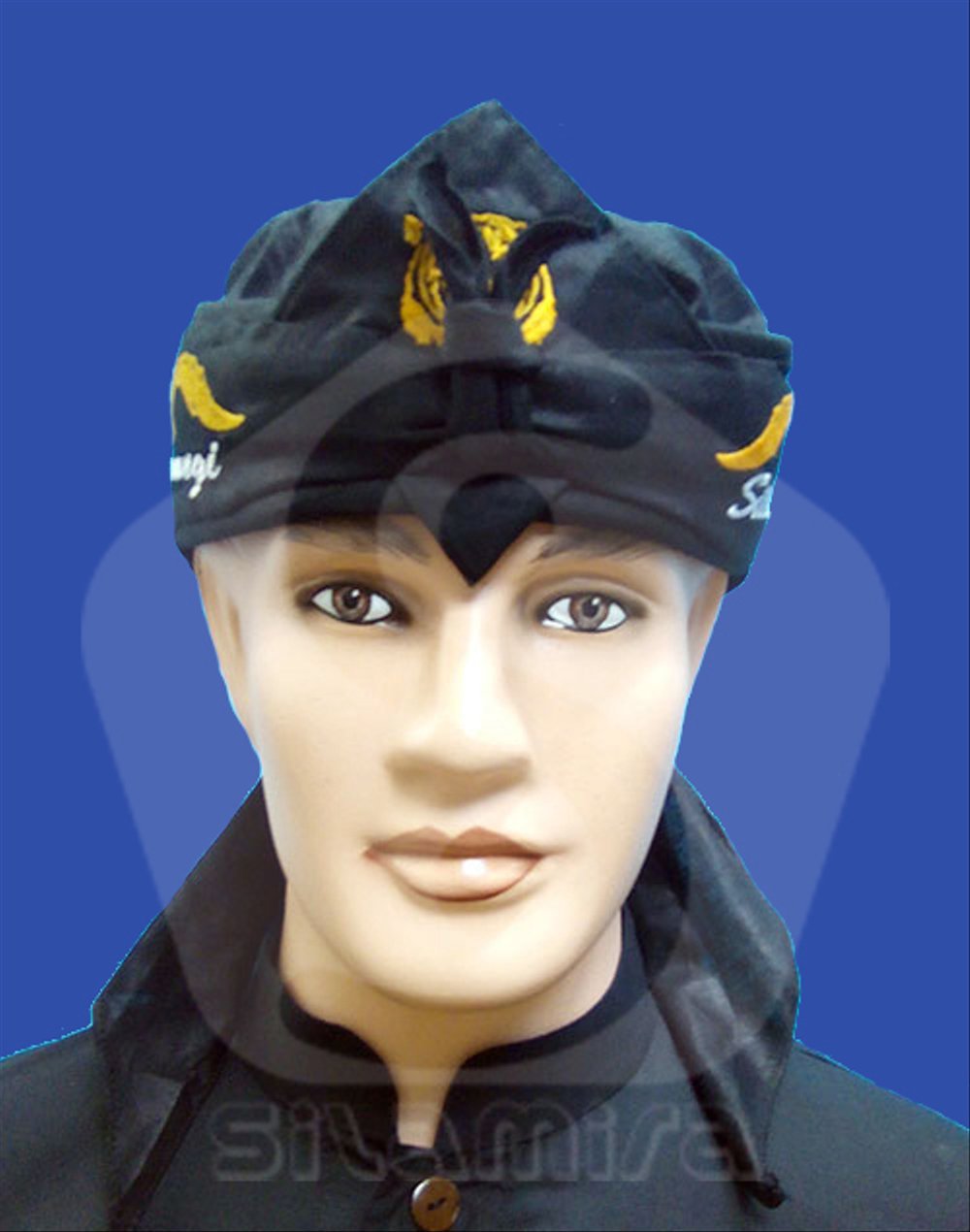 Hat Cap Blangkon Java etnic cotton brown man only