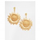Sunflower Gold Plated Earring