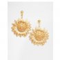 Sunflower Gold Plated Earring