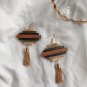 Wood Tassel Fabulous Statement Drop earrings | TopStunning