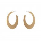 Retro Gold Plated Hoop Shaped Statement Drop earrings | TopStunning
