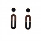 Wood Hoop Statement Drop earrings | TopStunning
