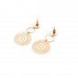 Bohemian 18k Gold Plated Brass Metallic Statement Drop Earrings
