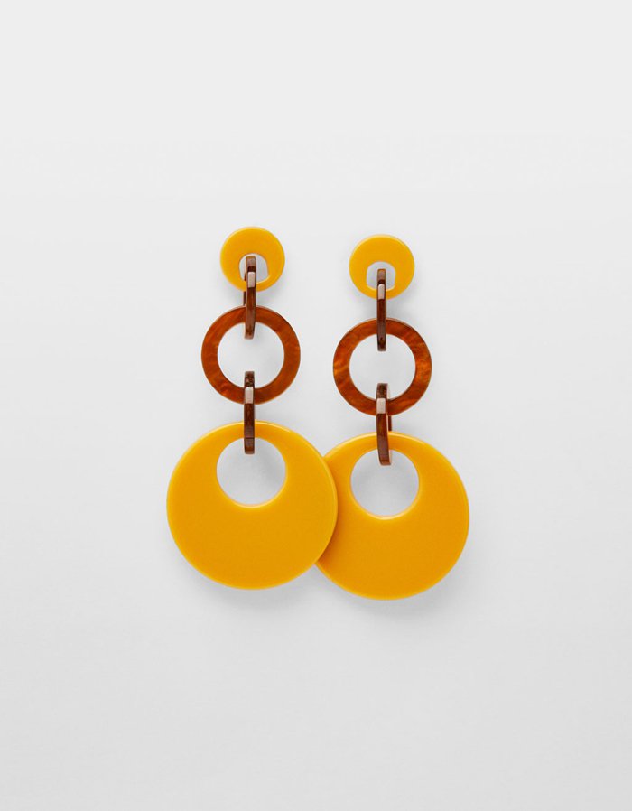 Acrylic Linked Statement earrings  | TopStunning