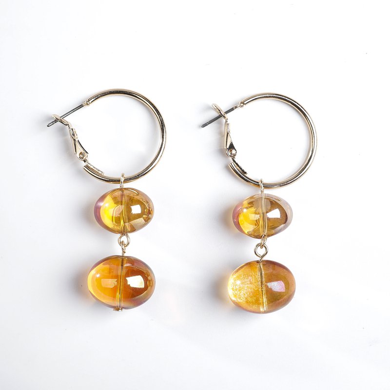 Gem Stone Dangle Earrings | TopStunning