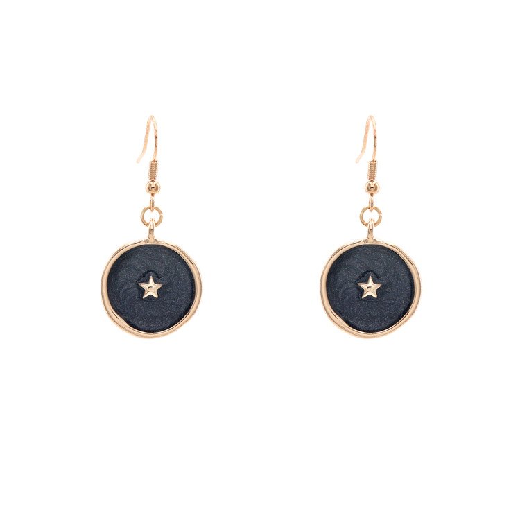 Gold Plated Star Stone Drop Earrings | TopStunning