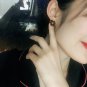 Gold Plated Red Glowing Flower Shaped Studs | TopStunning