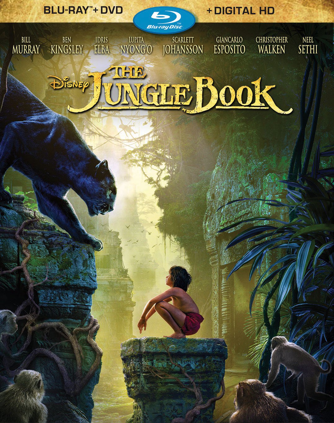 The Jungle Book [Includes Digital Copy] [Blu-ray/DVD] [2016]