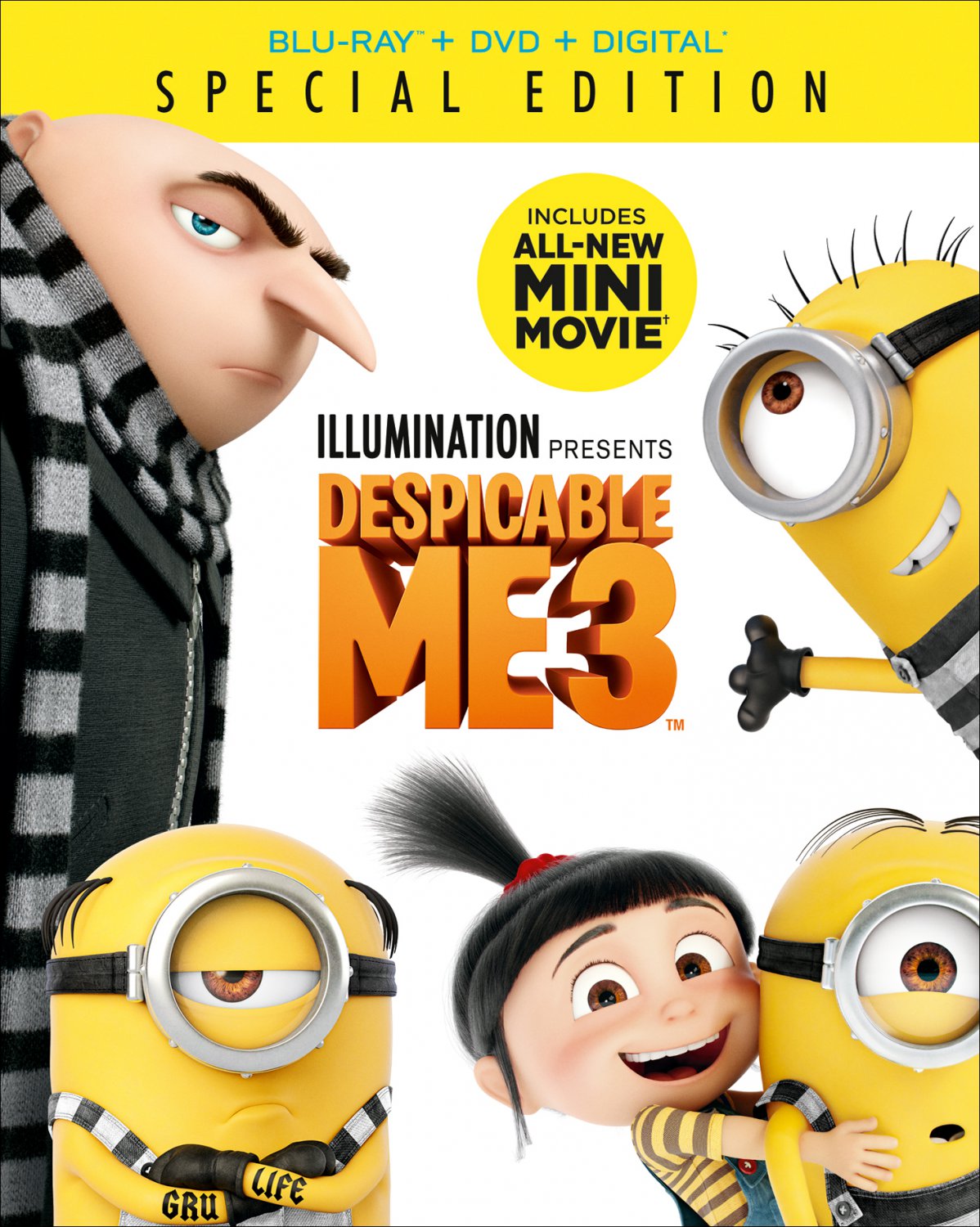 Despicable Me 3 [Includes Digital Copy] [Blu-ray/DVD] [2017]