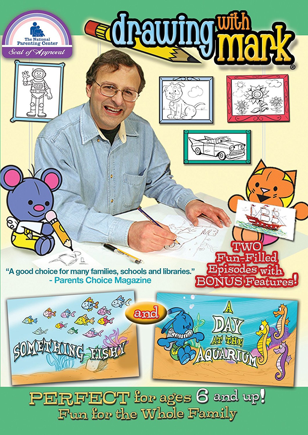 Drawing with Mark: Something Fishy/A Day at the Aquarium [DVD] [2013]