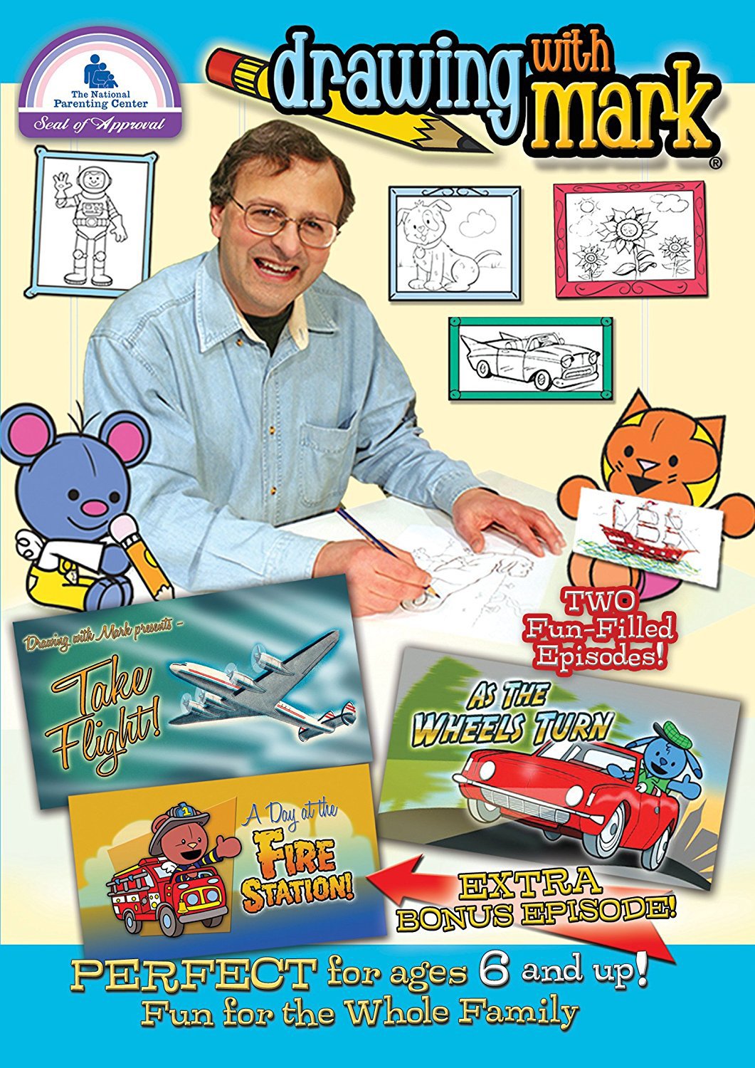 Drawing With Mark: Take Flight/As the Wheels Turn/Fire Station [DVD]