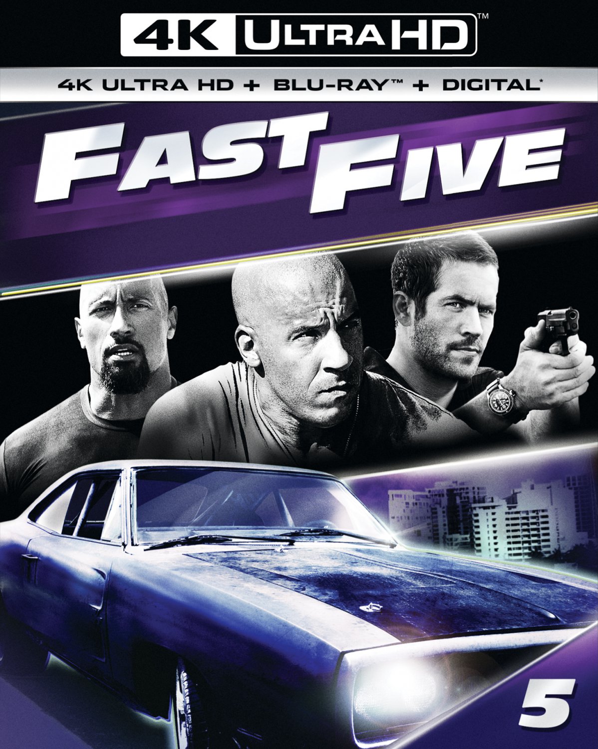 Fast Five [Includes Digital Copy] [4K Ultra HD Blu-ray/Blu-ray] [2011]