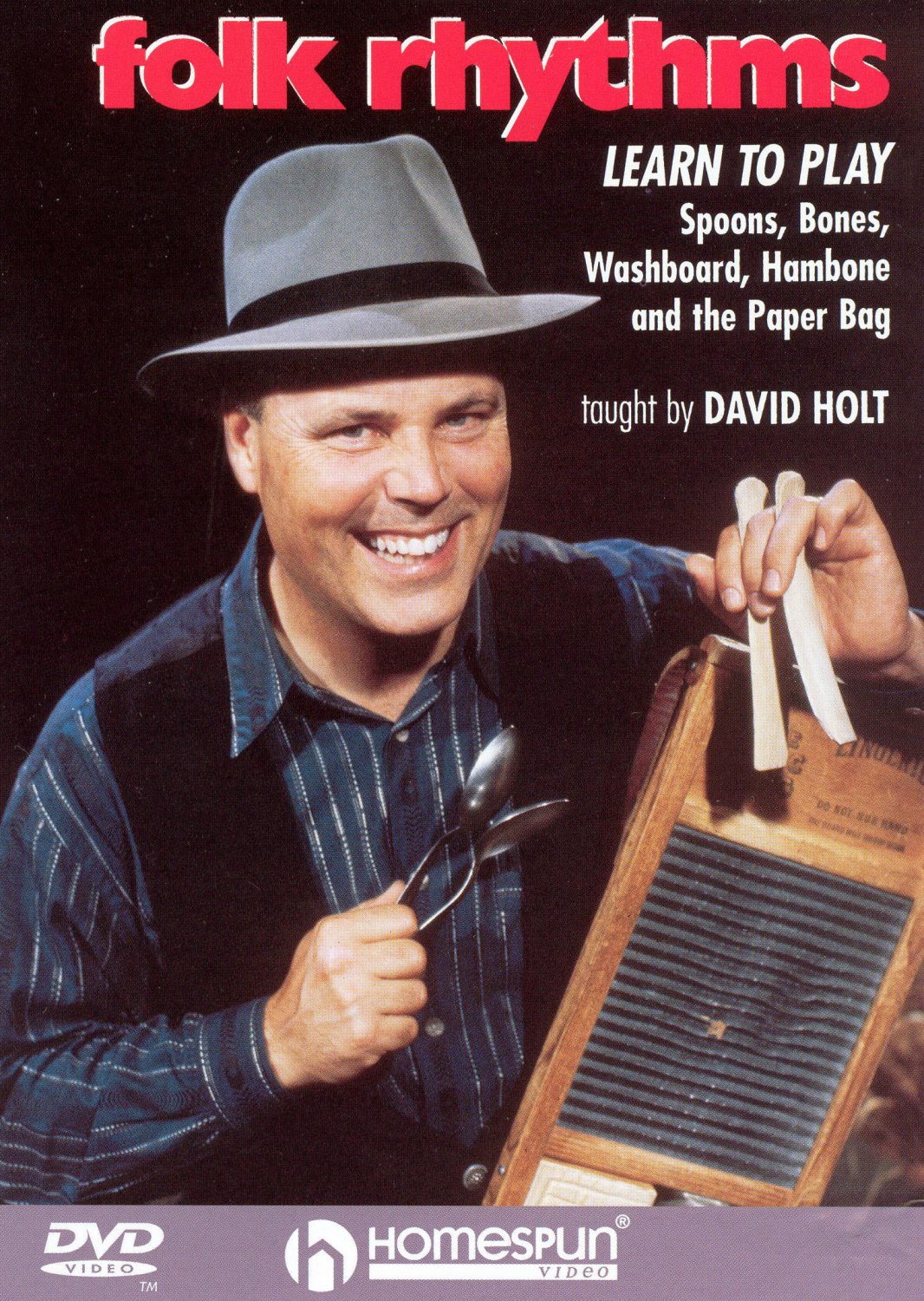 Folk Rhythms: Learn to Play Spoons, Bones, Washboard, Hambone and the Paper Bag [DVD] [1996]