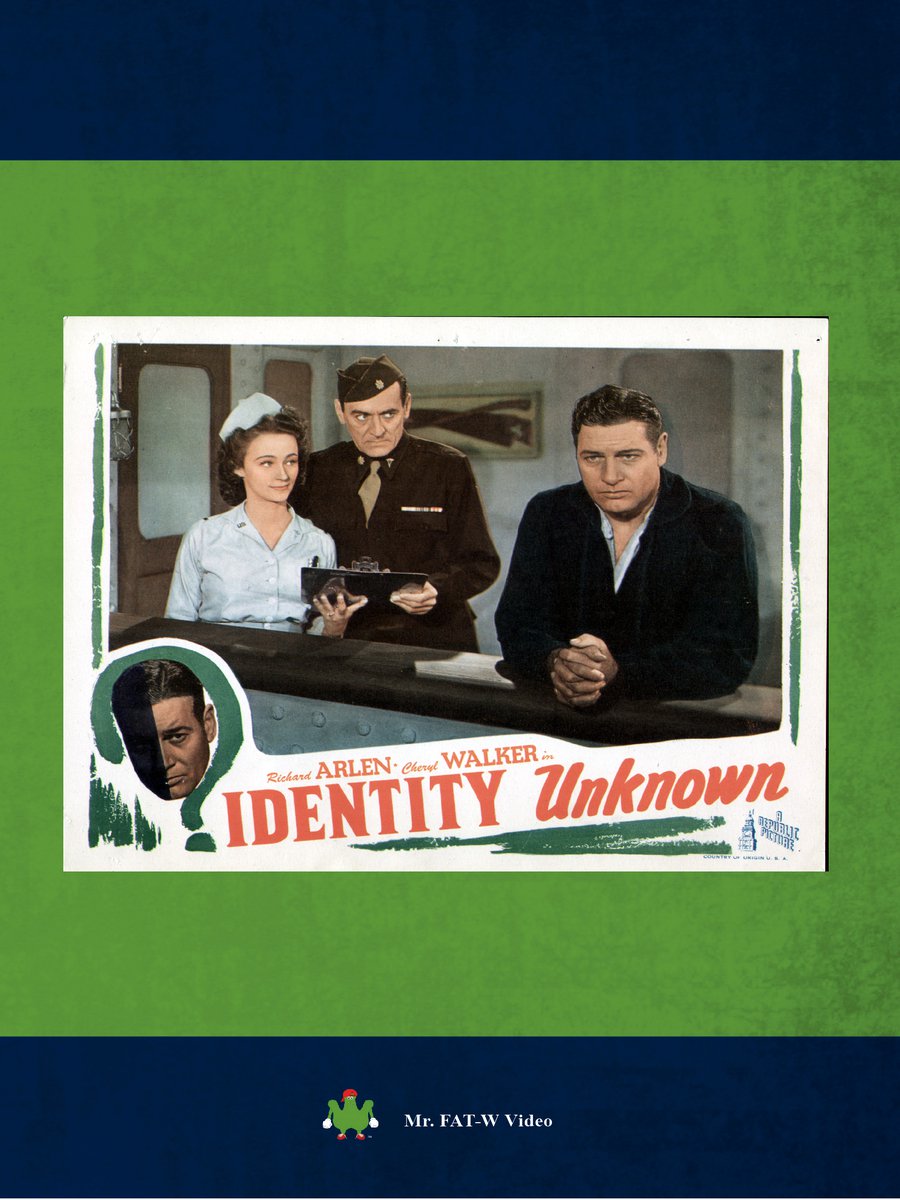 Identity Unknown [DVD] [1945]