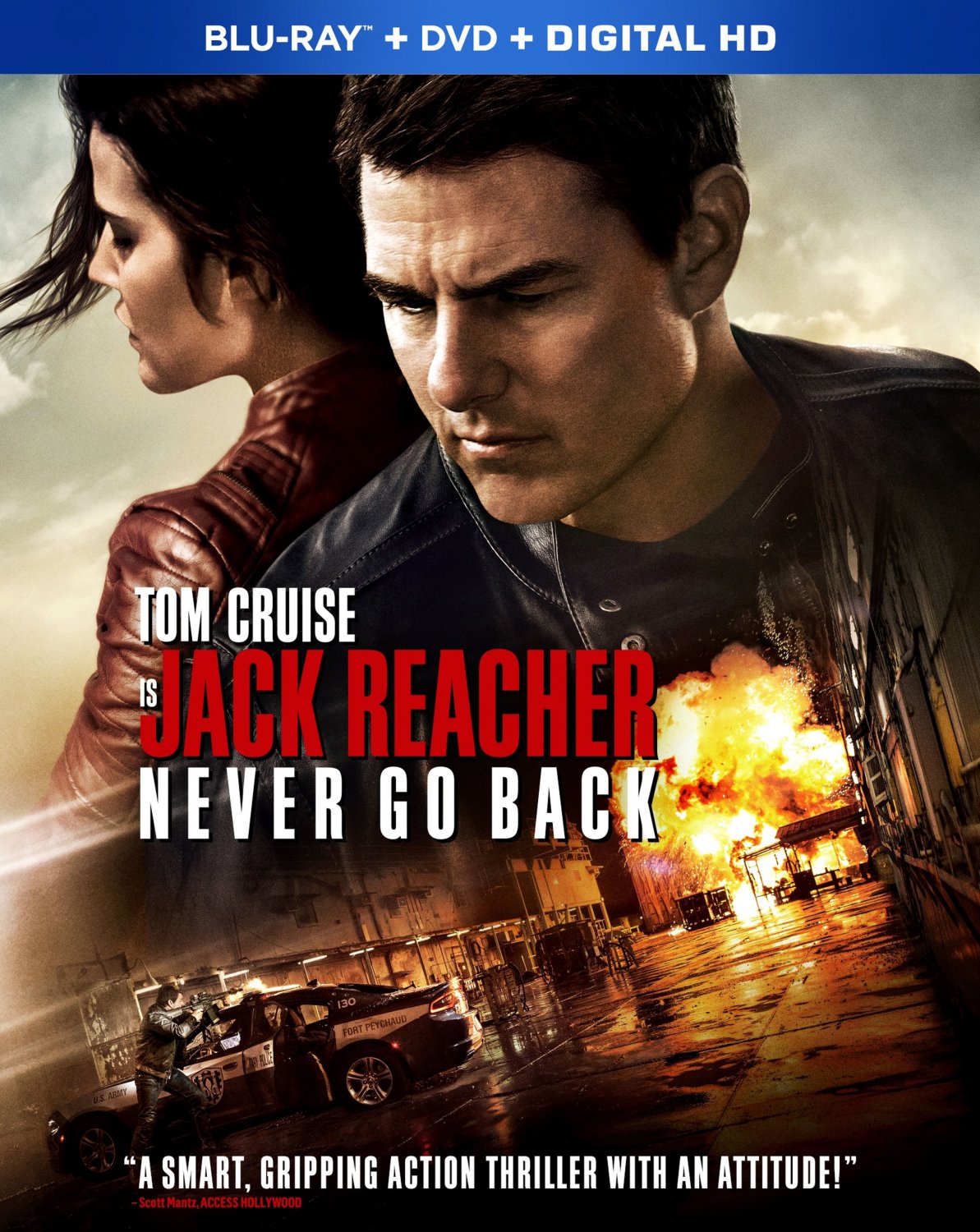 Jack Reacher: Never Go Back [Includes Digital Copy] [Blu-ray/DVD] [2016]