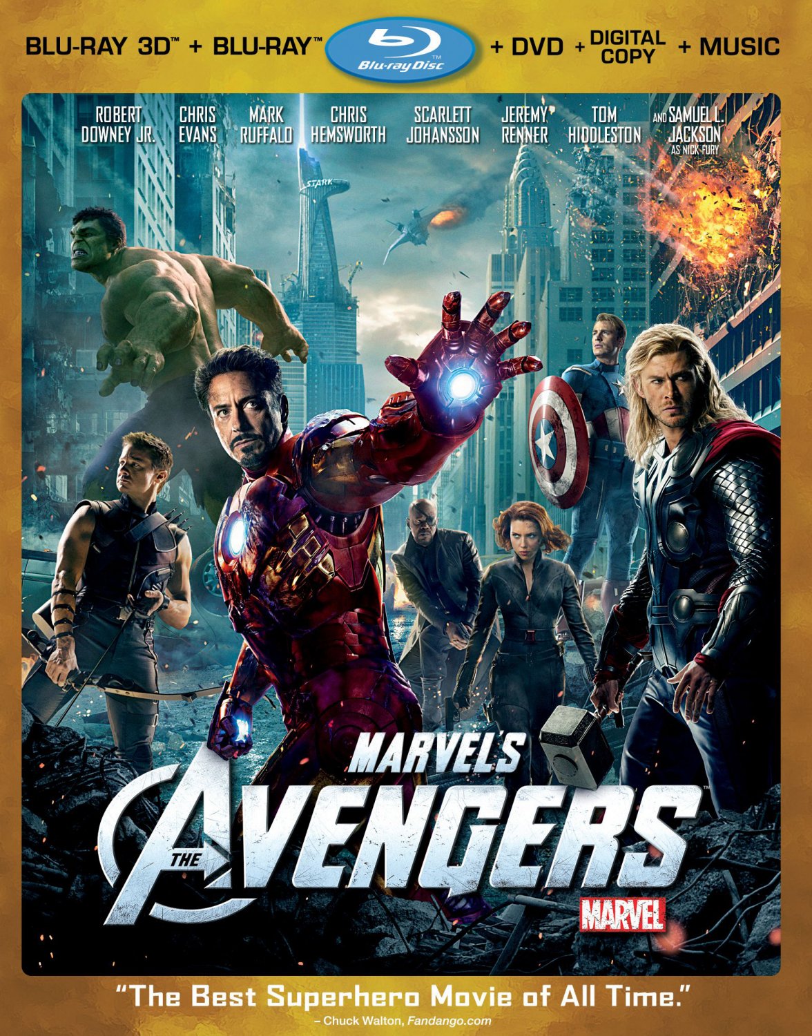 Marvel's The Avengers [4 Discs] [Includes Digital Copy] [3D] [Blu-ray/DVD] [Blu-ray/Blu-ray 3D/DVD] 