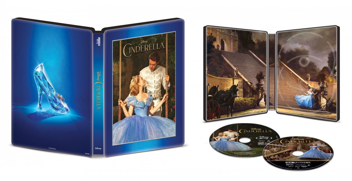 Cinderella [SteelBook] [Includes Digital Copy] [4K Ultra HD Blu-ray/Blu-ray]  [2015]