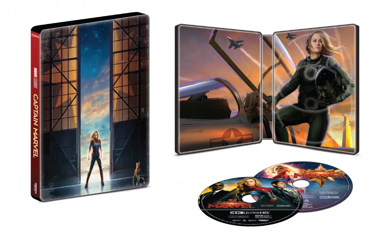 Captain Marvel [SteelBook] [Includes Digital Copy] [4K Ultra HD Blu-ray/Blu-ray]  [2019]