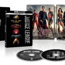 Justice League [SteelBook] [Includes Digital Copy] [4K Ultra HD Blu-ray/Blu-ray]  [2017]