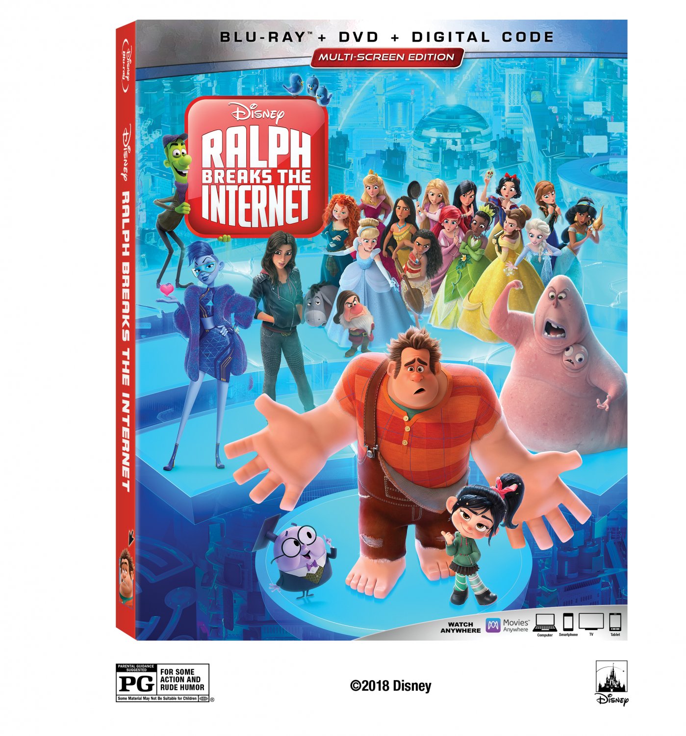 Ralph Breaks the Internet [Includes Digital Copy] [Blu-ray/DVD] [2018]