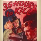 36 Hours to Kill [DVD] [1936]