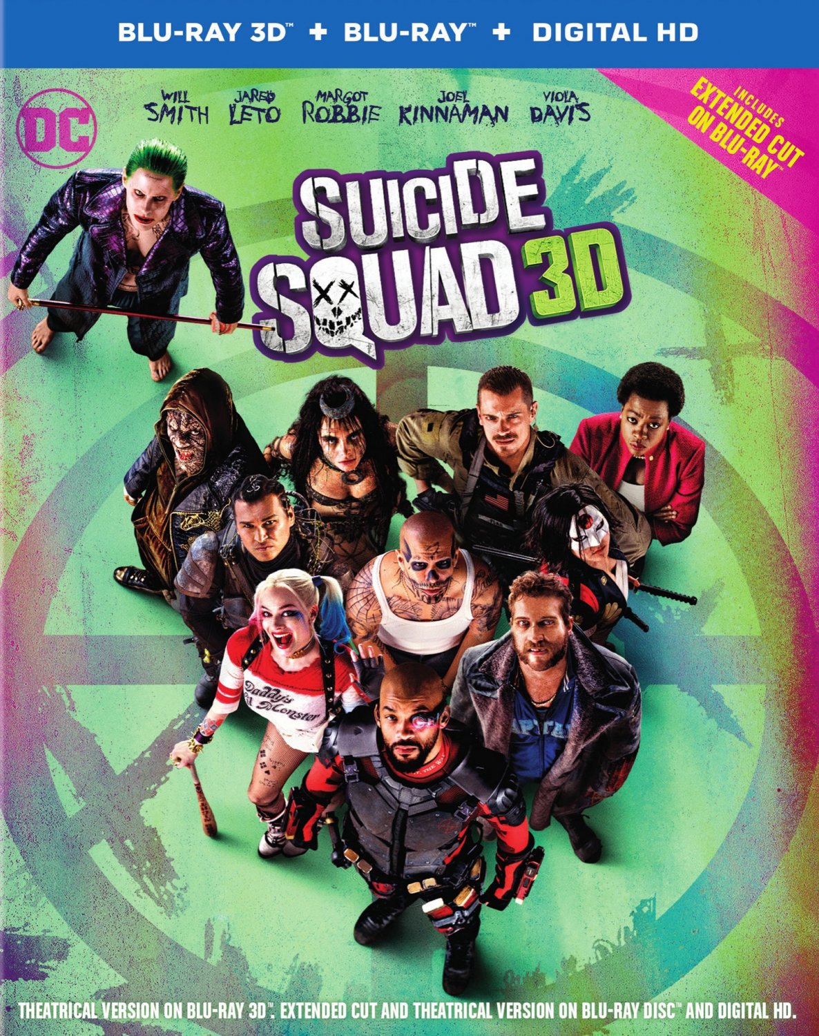 Suicide Squad [3D] [Blu-ray] [Blu-ray/Blu-ray 3D] [2016]