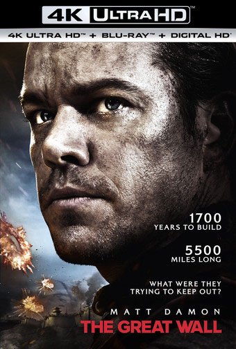 The Great Wall [Includes Digital Copy] [4K Ultra HD Blu-ray/Blu-ray] [2016]