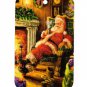 Set Of 4 Winter Christmas Window/Wall Ornament Plaque Sign Santa, Tree, Cardinal, Church