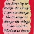 1029 Serenity Prayer Love Notes 3" x 4" Inspirational Saying