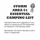 Storm Area 51 Essential Camping List Aliens Desert UFO Invasion What To Bring