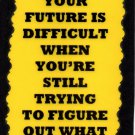 3028 Planning Your Future Is Difficult When Humorous Funny Saying Signs Plaques