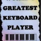 5031 Keyboard Player Band Rock Country Jazz Music Saying Musician Gifts Sign Plaque