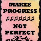 5058 Practice makes progress not perfect Music Saying Sign Plaque Musician Gift 5058 Practice makes progress not perfect Music Saying Sign Plaque Musician Gift